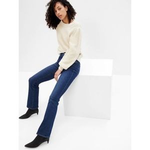 Gap Women's High Rise Dark Wash Perfect Boot Jeans Size 29T